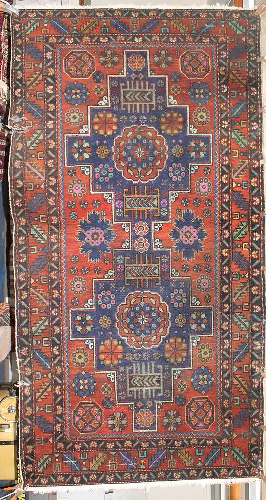 3'8 x 9'1 Turkey Shirvan Rug