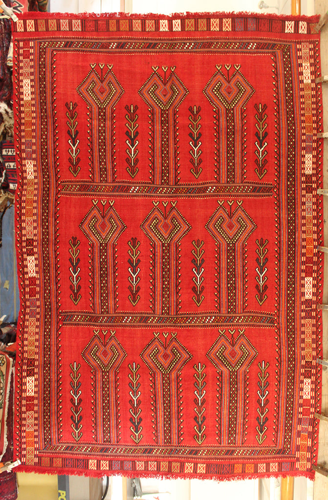 4'10 x 7'10 Turkey Kurdish Rug