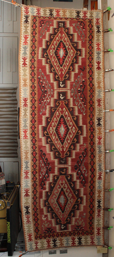 3'10 x 12'2 Turkey Kayseri Rug