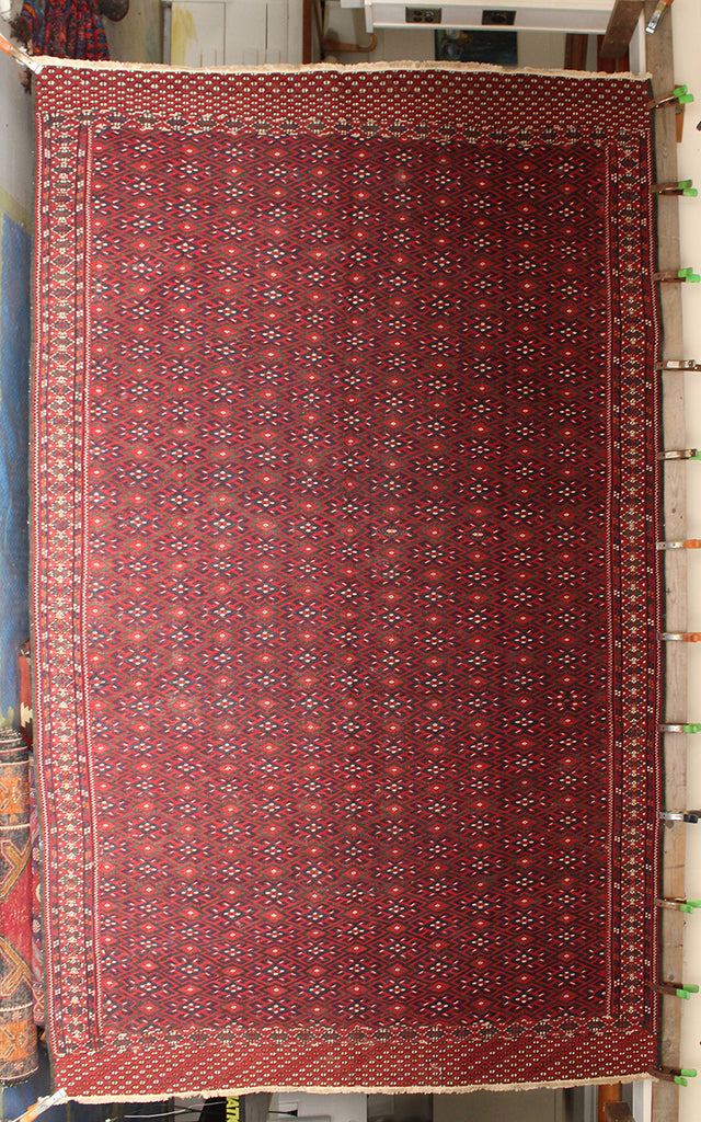 11'4 x 6'6 Turkmen Yomut Ciciml Kilim Rug