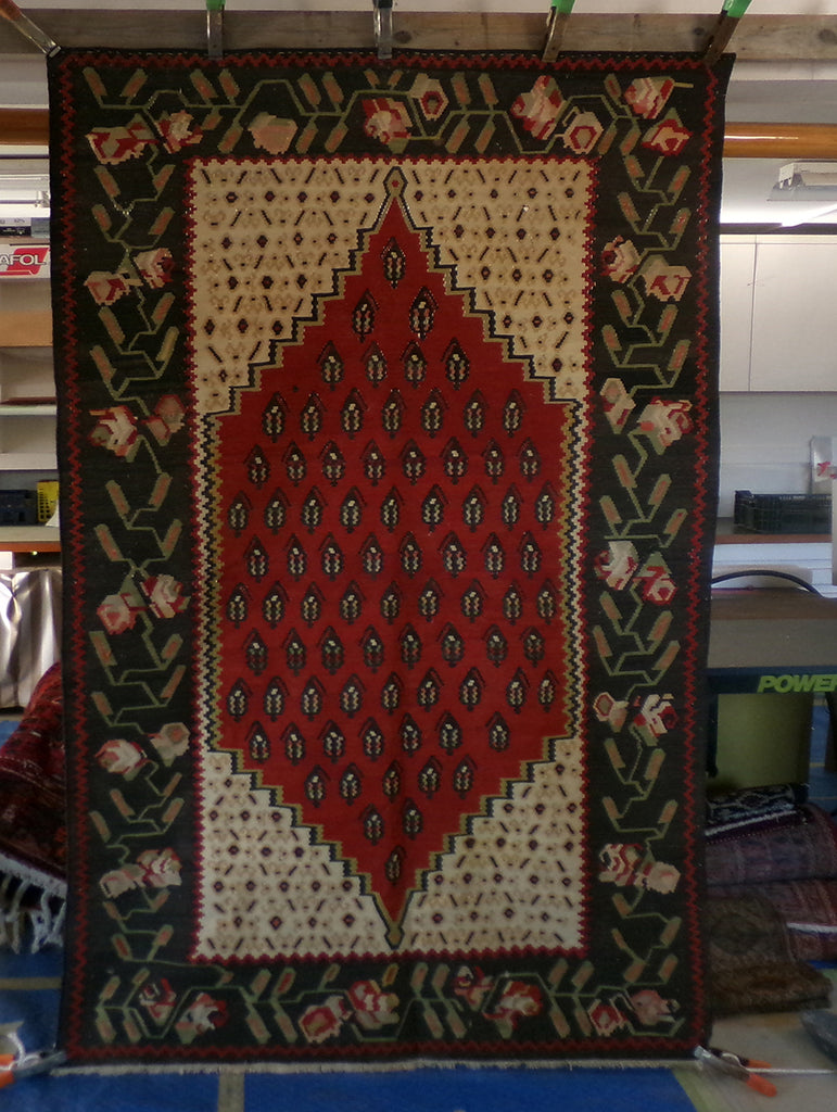 7'3 x 4'2 Armenian Karabagh Kilim Rug