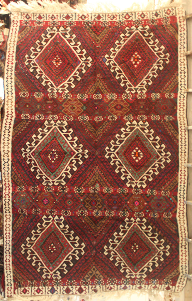 5'2 x 8 Turkish Lake Van Kilim Rug