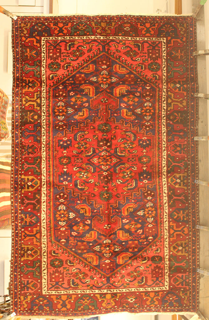 4'2 x 6'10 Persian Hamadan Rug
