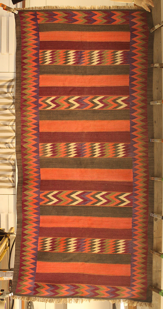 3'9 x 8 Turkey Lake Van Kilim Rug