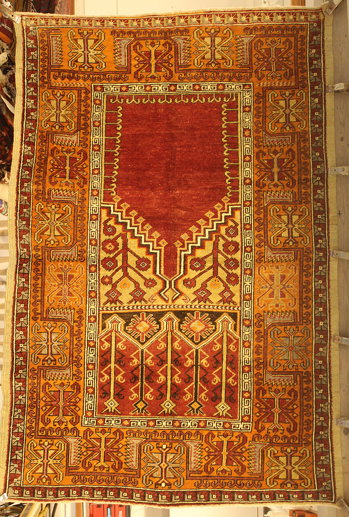 4'4 x 5'11 Turkey Yahyali-Prayer Rug Rug