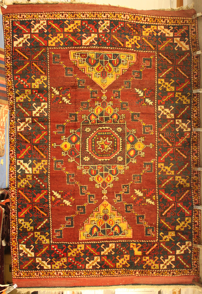 5'2 x 7'4 Turkey Karabagh-Semi-Antique Rug