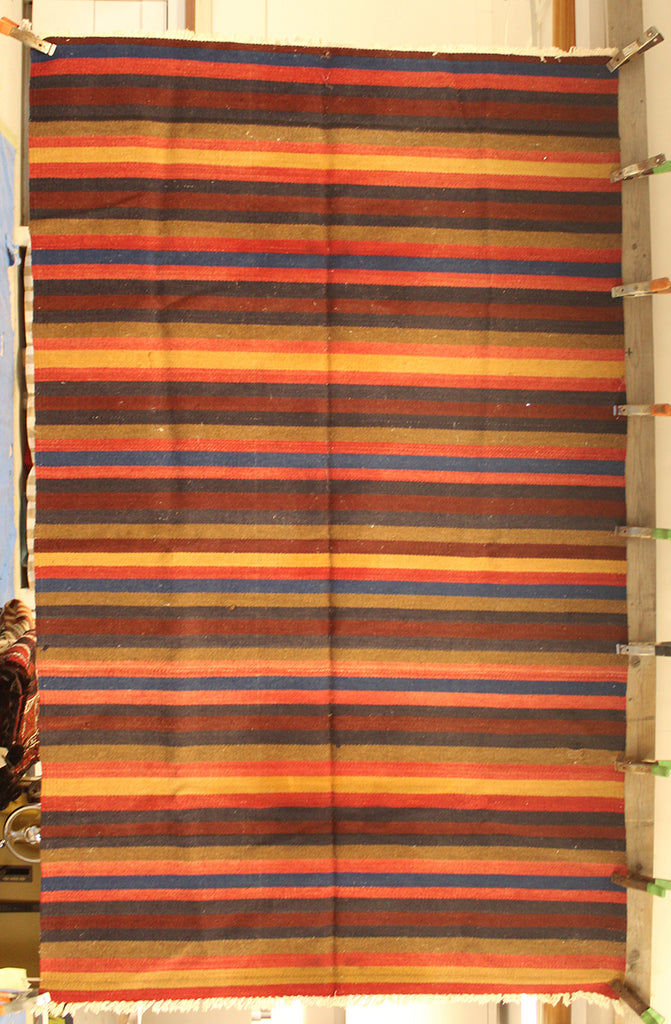 4'8 x 8'2 Turkey Zillie-Banded Rug