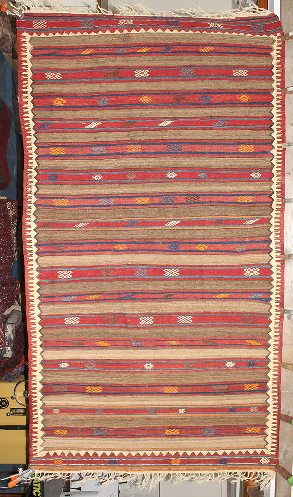 4'8 x 8'6 Turkey Fethiye-Banded Rug