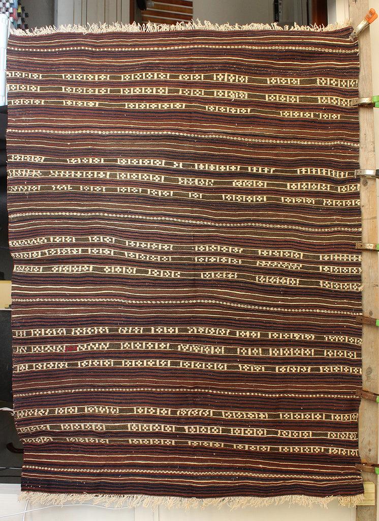 6 x 4'8" Turkey Fethiye-Banded Rug