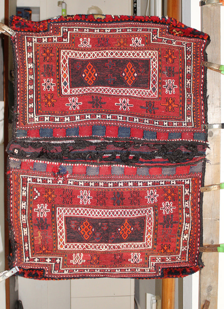4'4 x 3 Turkish Gigum Saddle bag Rug
