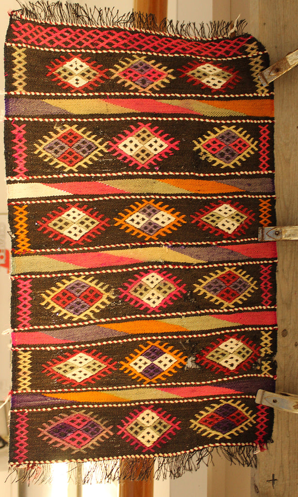 2"4 x 1'2" Small Table Kilim Runner Rug
