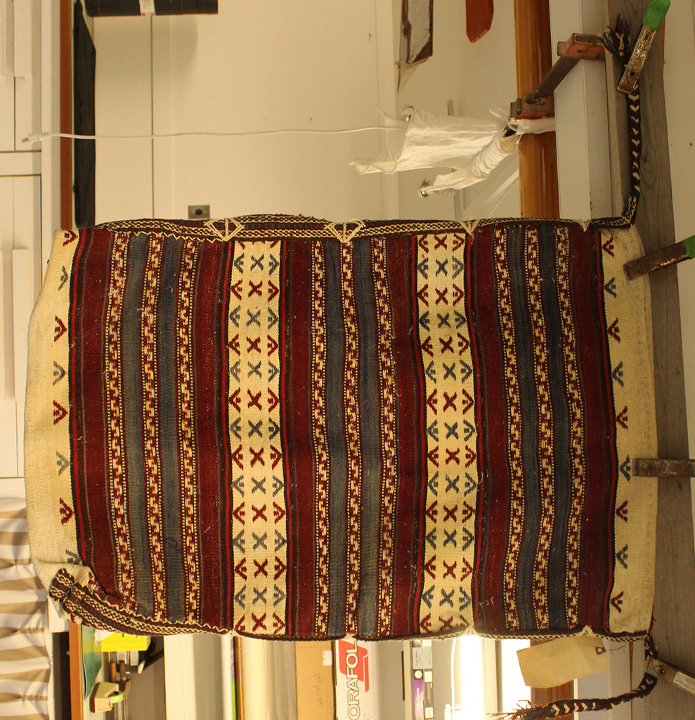 2'1 x 3'6 Turkish Bergama Storage Bag Rug
