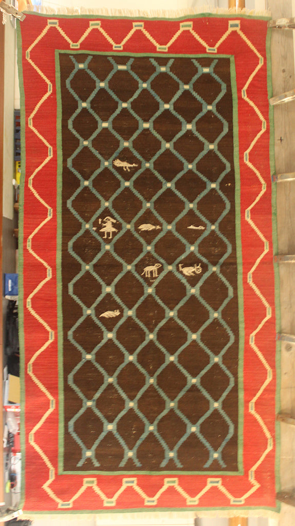 3'1 x 6'4 Turkey Trakya Kilim Rug
