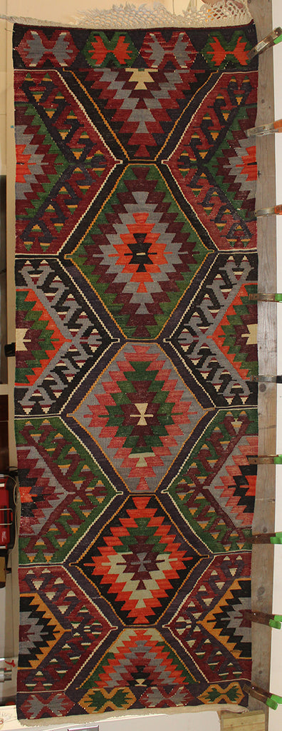 2'3 x 9'3 Turkey Denizli Rug