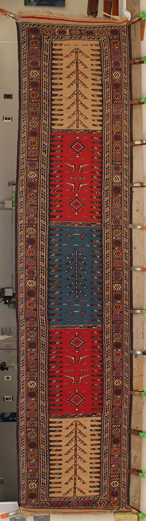 2'7 x 12'4 Turkish Konya Kilim Rug