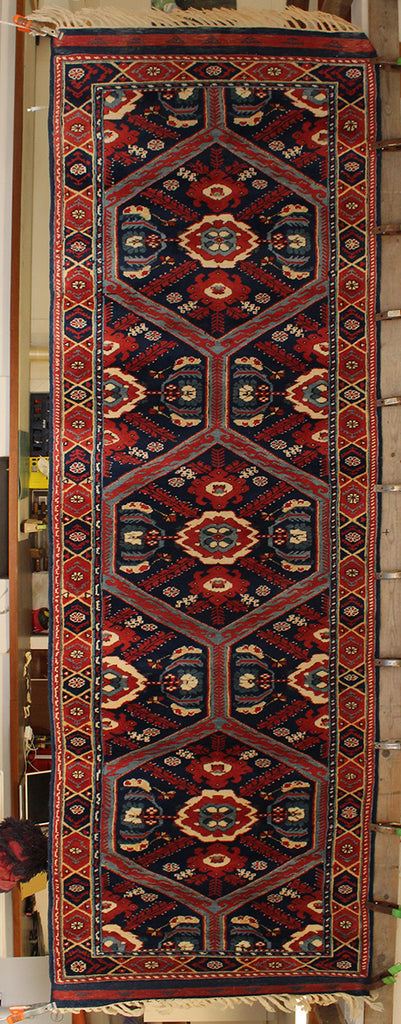 3'3 x 11'5 Turkish Ghiordes Rug