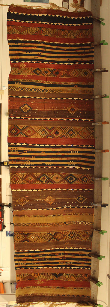 2'2 x 8 Turkey Kurdish Herki Rug