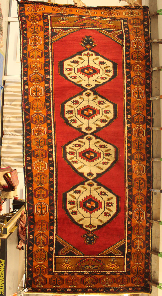 4'2 x 9'3 Turkey Balkan Rug