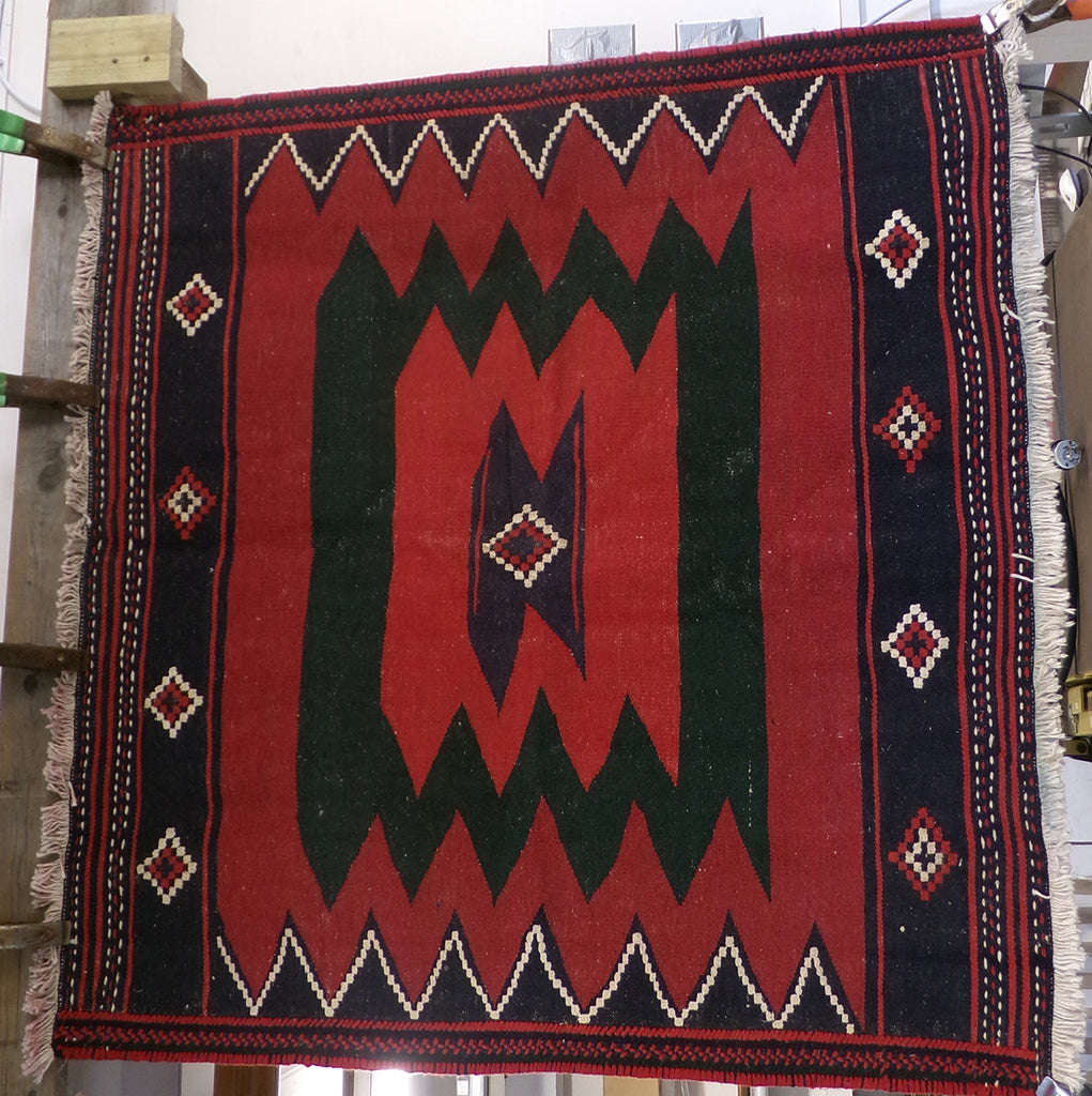 3'8 x 3'6 Persian Sofreh Rug