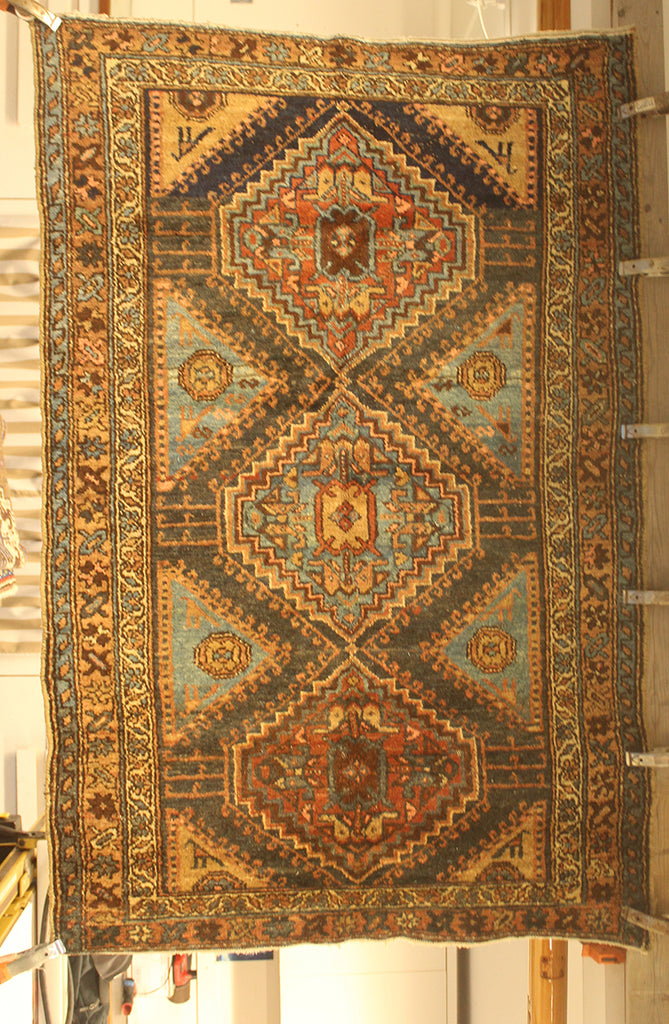 3'8 x 5'8 Turkey Kozak- Semi-antique 90 years Rug
