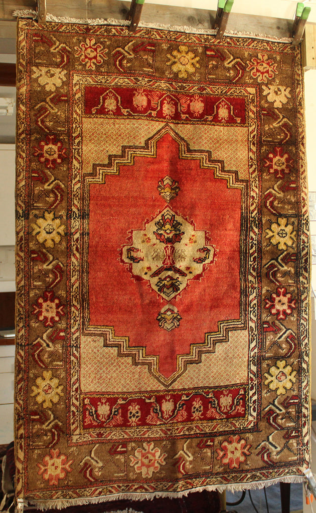 3'5 x 5'2 Turkey Antique Anatolia Melas Rug