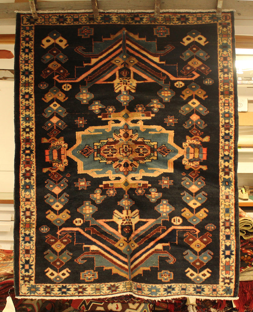 3'8 x 5 Persian Bakhtiari Rug