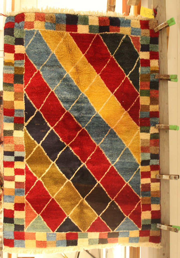 4'8 x 3'4 Persian Gabbeh Rug