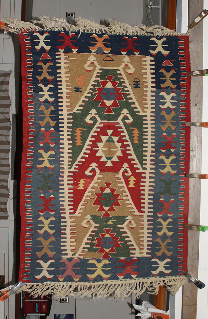3'4 x 4'10 Turkish Kilim Anatolia -Prayer rug Rug