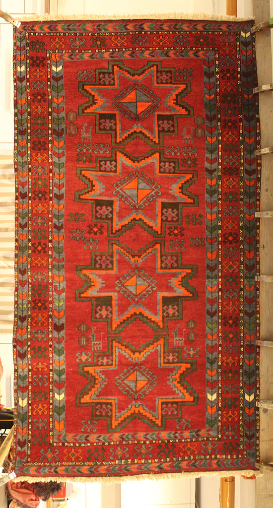 3'10 x 7'3 Turkey Cossack Kars Rug
