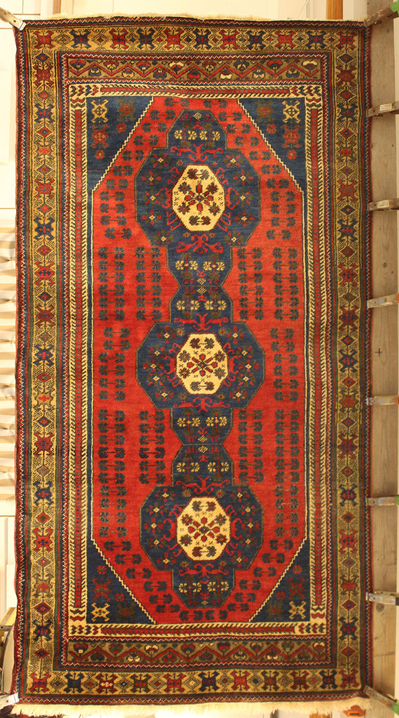 3'8 x 7 Turkish Taspinar-Semi-Antique Rug
